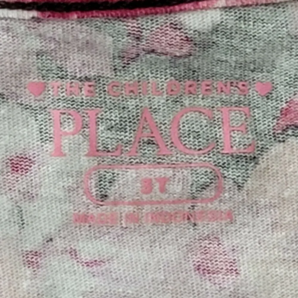 Floral Toddler Dress Size 3T Childrens Place Cold Shoulder Pink Purple Flowers